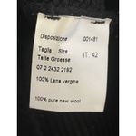 Piazza Sempione Short Sleeve 100% Wool Short Sleeve Black Knit Dress Size IT 42 Photo 4