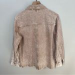 BLANK NYC  NWT Garment Dye Acid Wash Twill Shirt Jacket in Stoned Size Medium Photo 8