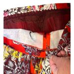 Anthropologie $198 Leifsdottir 4 ITOH Peony Strapless Mini Dress Red Gray Floral Photo 6