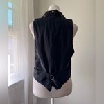 Vintage Y2K Desert West Black Floral & Heart Print Vest Photo 3