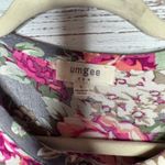 Umgee  Floral Tunic Dress Flare Sleeve Flowy Lg Photo 2