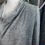 Anthropologie  Deletta Metallic Shimmer Cowl Neck Long Sleeve Blouse Photo 5