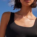 Aerie Black Ribbed Swimsuit Top Photo 4