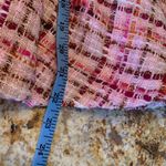 Tibi  Tweed Pink Lined Skirt Size 6 Wool Linen Blend Photo 8