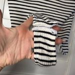 Lulus Striped Ribbed Scoop Bodysuit in Black & Cream size Small Photo 4