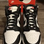 Nike Dunk High Black White Size 9 Photo 3
