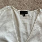 Lucy Paris  White Satin Blouse Photo 3