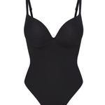 SKIMS NWT  Body Super Push-up Thong Bodysuit Small Onyx Authentic Photo 3