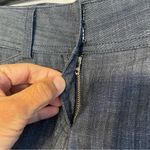 J.Crew  Blue Chambray Capri Jeans Straight Wide-Leg Women’s 2 Mid Rise Classic Photo 2