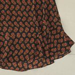 ALC Frank A.L.C. Black and Orange Paisley Mini Dress Size 2 Photo 2