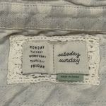 Anthropologie Saturday Sunday Checkered Gingham Quilted Button Down Top Photo 1