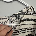 SheIn  Curve Black & White Printed Stripe Mini Dress Women's Plus Size 1X Photo 2