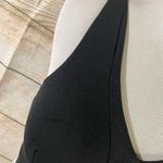 Sports bra mesh insert double crisscross back stretchy Size Small Black Photo 9