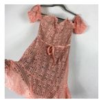 For Love & Lemons  Peach Dakota Lace Off Shoulder Bustier Corset Dress Medium Photo 11