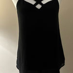 Fora Chic Black Strappy Camisole Top Size S Photo 0