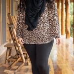 Chic Soul Plus Size 2X Top Pullover Leopard Animal Print Long Sleeve Women’s Photo 1