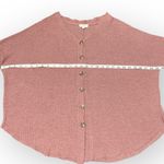 Umgee  Berry Waffle Knit Button Front Lightweight Cardigan Scoop Hem Size M Photo 4