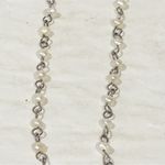 American Eagle AE  16" Silver-T Graduated White Freshwater Pearl Chain Necklace Photo 1