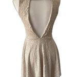 Audrey 3+1 Cream Floral Fit & Flare Sleeveless Dress Size Small Photo 2