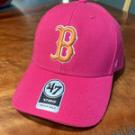 Boston Red Sox ‘47 MVP Pink Orange Baseball Cap 2007 World Series New Photo 0