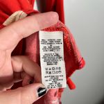 Free People Field of Butterflies Orange Patterned Longline Tunic Top XS Bohemian Photo 3