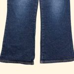 Mudd Y2K 2000’s Faded Dark Wash Utility High Rise Wide Straight Leg Crop Jeans Photo 2
