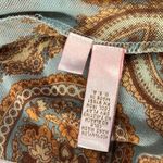 Sweet Pea Vintage Mesh Paisley Print Long Sleeves Fitted Y2K Artsy Top Womens L Photo 11