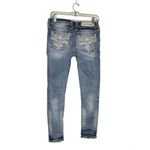 Rock Revival Jeans Sakai Ankle Skinny Rhinestones Stitching Distressed Size 27 Photo 5