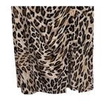 Veronica M  Animal Print Slip Style Slit Skirt Women's Size Medium Brown Photo 2