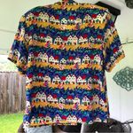 Doncaster Vintage Silk Beach Houses Blouse  Sz M Photo 4