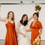 Show Me Your Mumu  Burnt Orange Luxe Satin Bridesmaid Dress - Rome Twist Gown Photo 5