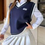 Sweater vest navy blue Size L Photo 0