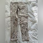 Merona Cream and Gray Floral Cropped Skinny Jeans Photo 5