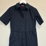 STAUD  Ludo Wide‎ Leg Jumpsuit Black Cotton Spandex Utility Size Large Photo 4