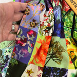 Skye's the Limit Soft Pant Boho Hippie Floral Patchwork W/Pockets LG NEW Green Photo 4