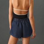 Anthropologie Pilcro Mid-Rise Denim Parachute Shorts Blue Large Photo 1