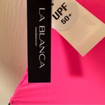 La Blanca Women's Island Goddess Rouched One Piece Swimsuit Bright Pink 2 NWT Photo 5