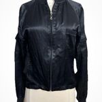 Sharagano Women's Black Bomber Jacket Photo 0