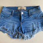 Hollister low rise vintage y2k 2000’s Light Blue Jean mini Shorts cut off Photo 0