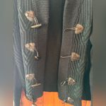 H&M  Women's Sweater Jacket Black &‎ Green Size Xl Photo 3