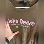 John Deere 2/$10  Brown Shirt with Pink Logo Photo 1