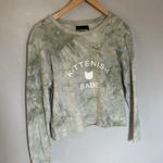 Kittenish  Babe Shirt Long Sleeve Tie Dye Green Top Womens Medium Photo 2