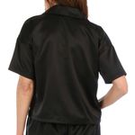 KIKIT Nordstrom Womans Luxurious Long Sleeve Satin Sleep Shirt Pj Size Medium Black Photo 1