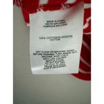 Jones New York Women's Red White Stripe Cowl Neck 100% Cotton Long-sleeved Shirt Top L Holiday Photo 2