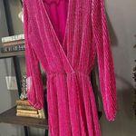 Karina Grimaldi Garda Beaded Mini Dress Hot Pink Womens Size XS Photo 6