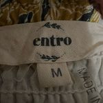 Entro  Mustard and White Patterned Mini Dress Photo 1