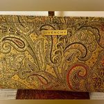 Givenchy  - Paisley Embroidered Clutch W/ Crystal Zipper Pull | Like New - VTG Photo 0