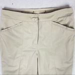 Tail Womens Pants Size 6 Stretch Beige High Rise‎ Straight Leg Cropped Photo 2