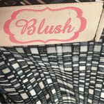 Blush Boutique long sleeve open back geometric print romper size large Photo 6