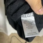 Chaser  Black Ribbed Waffle Knit‎ Henley top size L Photo 4